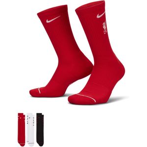 Liverpool Nike Everyday sokken (3 paar) - Meerkleurig