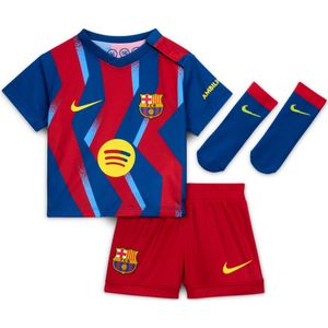 FC Barcelona 2025/26 Stadium Fourth Nike driedelig replicavoetbaltenue voor baby's/peuters - Blauw