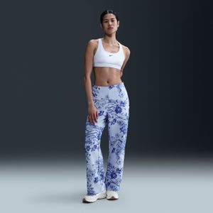 Nike Collection trainingsbroek van jacquard met halfhoge taille voor dames - Wit