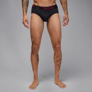 Jordan Flight katoenen heupslips voor heren (3 stuks) - Zwart