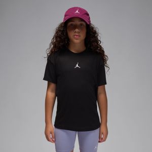 Jordan Sport Dri-FIT Diamond top met korte mouwen voor kids - Zwart