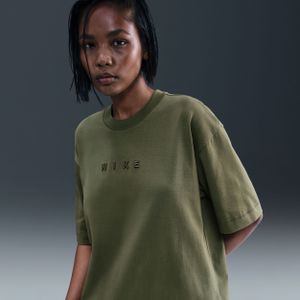 Nike oversized T-shirt met korte mouwen voor dames - Groen