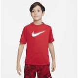 Nike Multi Dri-FIT trainingstop met graphic voor jongens - Rood