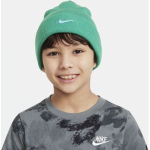 Nike Peak Swoosh beanie voor kids - Groen
