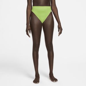 Nike Essential Zwembroekje met hoge taille voor dames - Geel