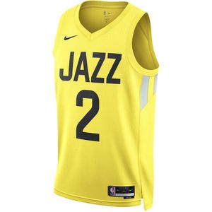 Utah Jazz Icon Edition 2022/23 Nike Dri-FIT Swingman NBA-jersey voor heren - Geel