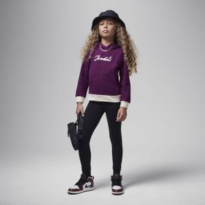 Jordan Dri-FIT tweedelige Meta-Enchantment warme leggingset voor kleuters - Zwart