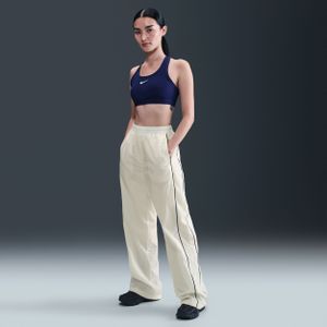 Nike Windrunner geweven damesbroek met hoge taille en open zomen - Wit