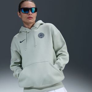 Nike - Inter Milan Phoenix Fleece - Oversized Voetbalhoodie - Grijs