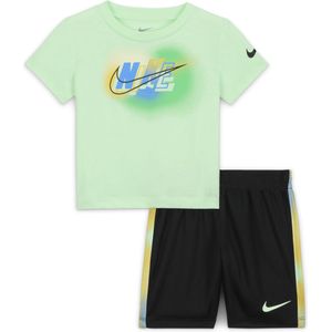 Nike Hazy Rays set met shorts voor baby’s (12-24 maanden) - Zwart