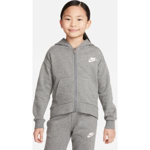 Nike Club Fleece Hoodie met rits voor kleuters - Grijs