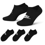Nike Sportswear Everyday Essentials Onzichtbare sokken (3 paar) - Zwart