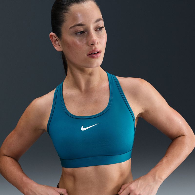 Nike - Swoosh - Sport-bh - Blauw - Medium Support