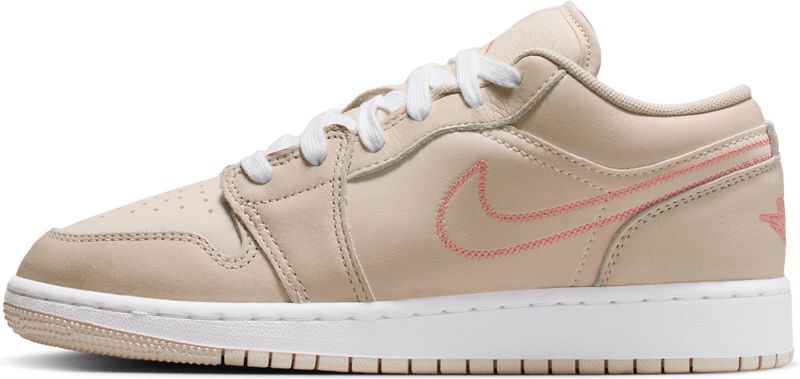 Jordan - AJ1 Low - Kindersneakers - Beige - Leer
