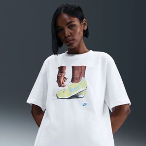 Nike ruimvallend T-shirt voor dames - Wit