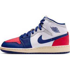 Jordan - Aj1 Mid - Kindersneakers - Wit
