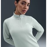 Nike Trail Dri-FIT tussenlaagtop voor hardlopen met korte rits voor dames - Grijs