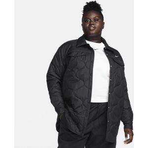 Nike Sportswear Essential gewatteerde trenchcoat voor dames (Plus Size) - Zwart