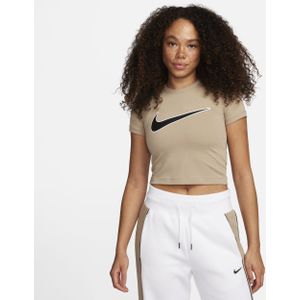 Nike Sportswear Kort T-shirt voor dames - Bruin