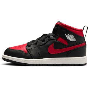 Jordan - Aj1 Mid - Peuterschoenen - Zwart - Leer