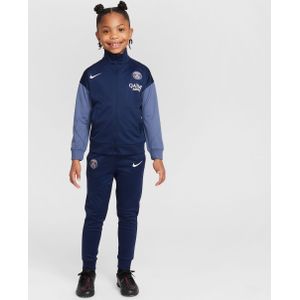 Paris Saint-Germain Strike Nike Dri-FIT knit voetbaltrainingspak voor kleuters - Blauw