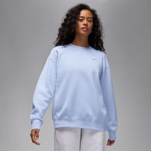 Jordan Flight Fleece sweatshirt met ronde hals voor dames - Grijs