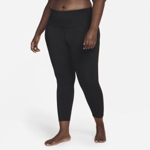 Nike Yoga 7/8-legging met hoge taille voor dames (Plus Size) - Zwart