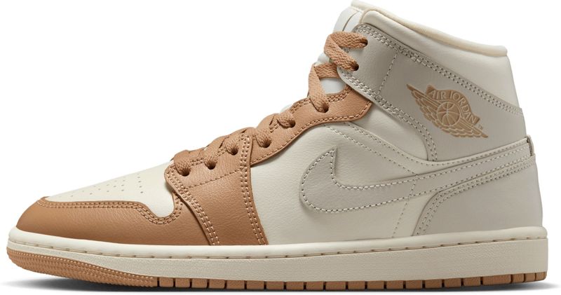 Jordan - Air 1 Mid - Sneakers - Sail en Varsity Red