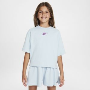 Nike Sportswear Meisjestop met korte mouwen - Blauw