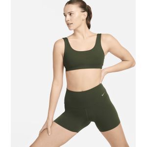 Nike Zenvy bikeshorts met iets ondersteunende hoge taille voor dames (13 cm) - Groen