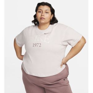Nike Sportswear Classic T-shirt voor dames (Plus Size) - Paars