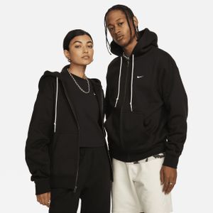 Nike Solo Swoosh Hoodie met rits voor heren - Zwart