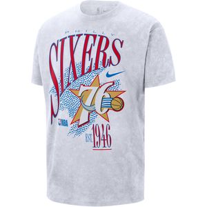 Philadelphia 76ers Hardwood Classics Nike NBA shirt voor heren - Wit