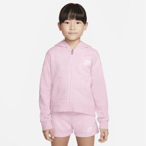Nike Club Fleece Hoodie met rits voor kleuters - Roze