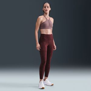 Nike - Zenvy - Leggings - Burgundy Crush/Dark Team Red/Wit