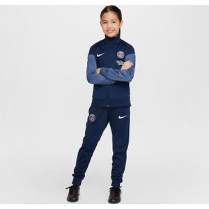 Paris Saint-Germain Strike Nike Dri-FIT knit voetbaltrainingspak voor kids - Blauw