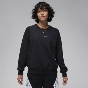 Jordan Sport sweatshirt van fleece met ronde hals en graphic voor dames - Zwart