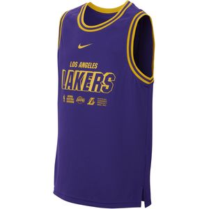 Los Angeles Lakers Courtside Nike Dri-FIT DNA NBA-tanktop voor jongens - Paars