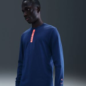 FC Barcelona Nike voetbalshirt met lange mouwen voor heren - Blauw