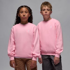 Jordan Brooklyn Fleece top met ronde hals voor kids - Roze