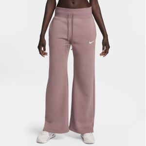Nike Sportswear Phoenix Fleece Joggingbroek met hoge taille en wijde pijpen voor dames - Paars