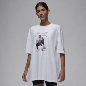 Jordan oversized T-shirt met graphic voor dames - Wit