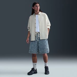 Nike denim basketbalshorts voor heren (25 cm) - Blauw