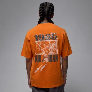 Jordan Brooklyn oversized T-shirt met graphic voor heren - Oranje