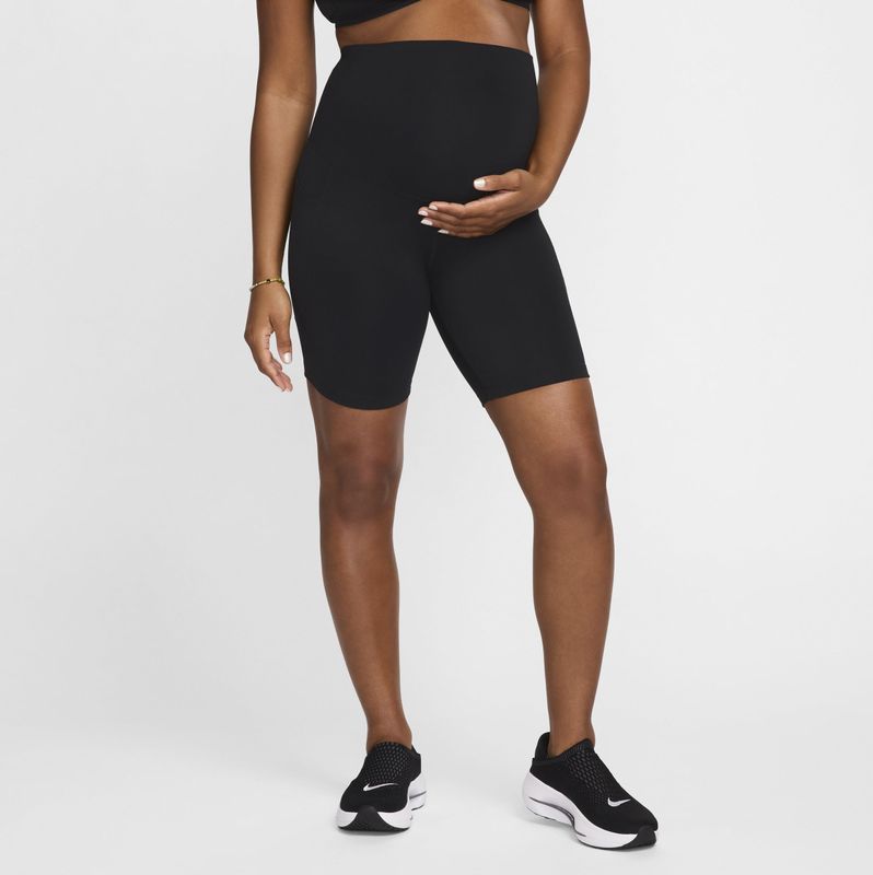 Nike - One Dri-FIT - Bikershorts - Zwart - Hoge Taille met Zakken