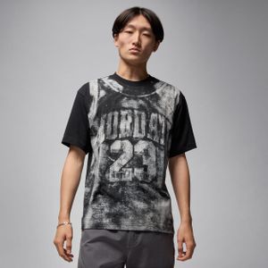 Jordan Brooklyn T-shirt met universiteitsgraphic voor heren - Zwart