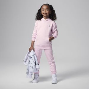 Jordan MJ Brooklyn Fleece tweedelige hoodieset voor kleuters - Roze