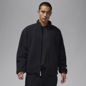 Jordan Flight herenjack van hoogpolige fleece - Zwart