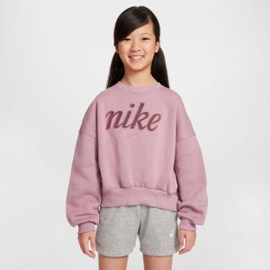 Nike - Zoete Fleece Crewneck Sweatshirt - Paars - Dames