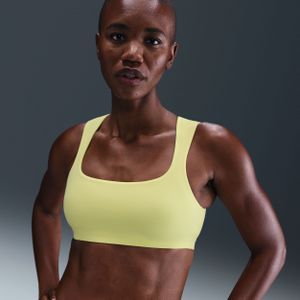 Nike Zenvy licht gevoerde sport-bh met lichte ondersteuning - Geel